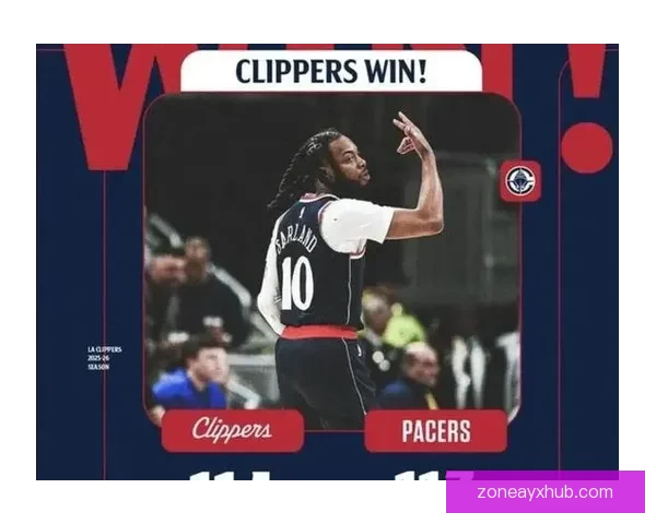 快船莱昂纳德绝杀步行者0.4秒中投带队逆转24分惊险胜